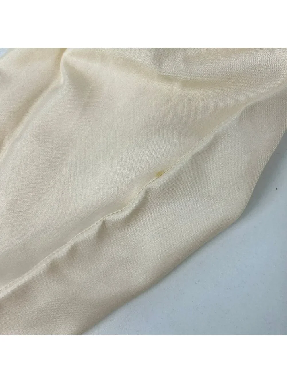 Chanel Long Sleeve Blouse M Ivory Silk 38